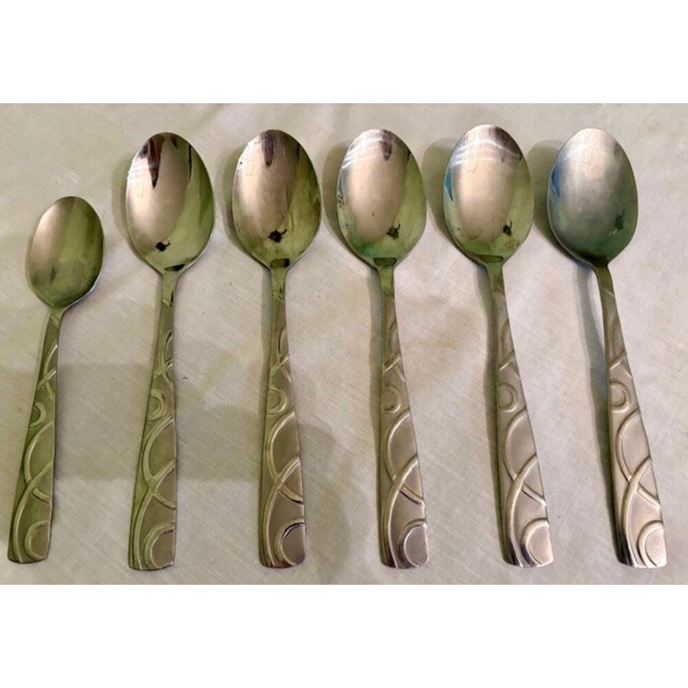 Cambridge Conquest Spoons Stainless Flatware 5 Tablespoons 1 teaspoon
